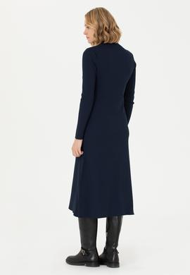 Kadın Lacivert Triko Elbise - 50270456015