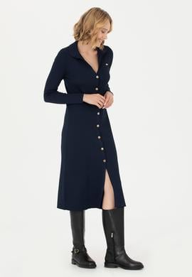 Kadın Lacivert Triko Elbise - 50270456015