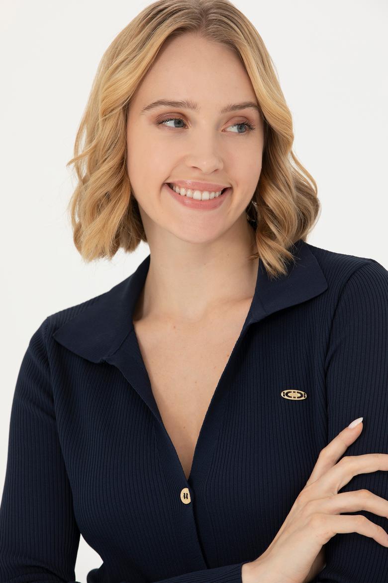 Kadın Lacivert Triko Elbise - 50270456015