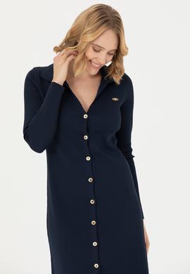 Kadın Lacivert Triko Elbise - 50270456015