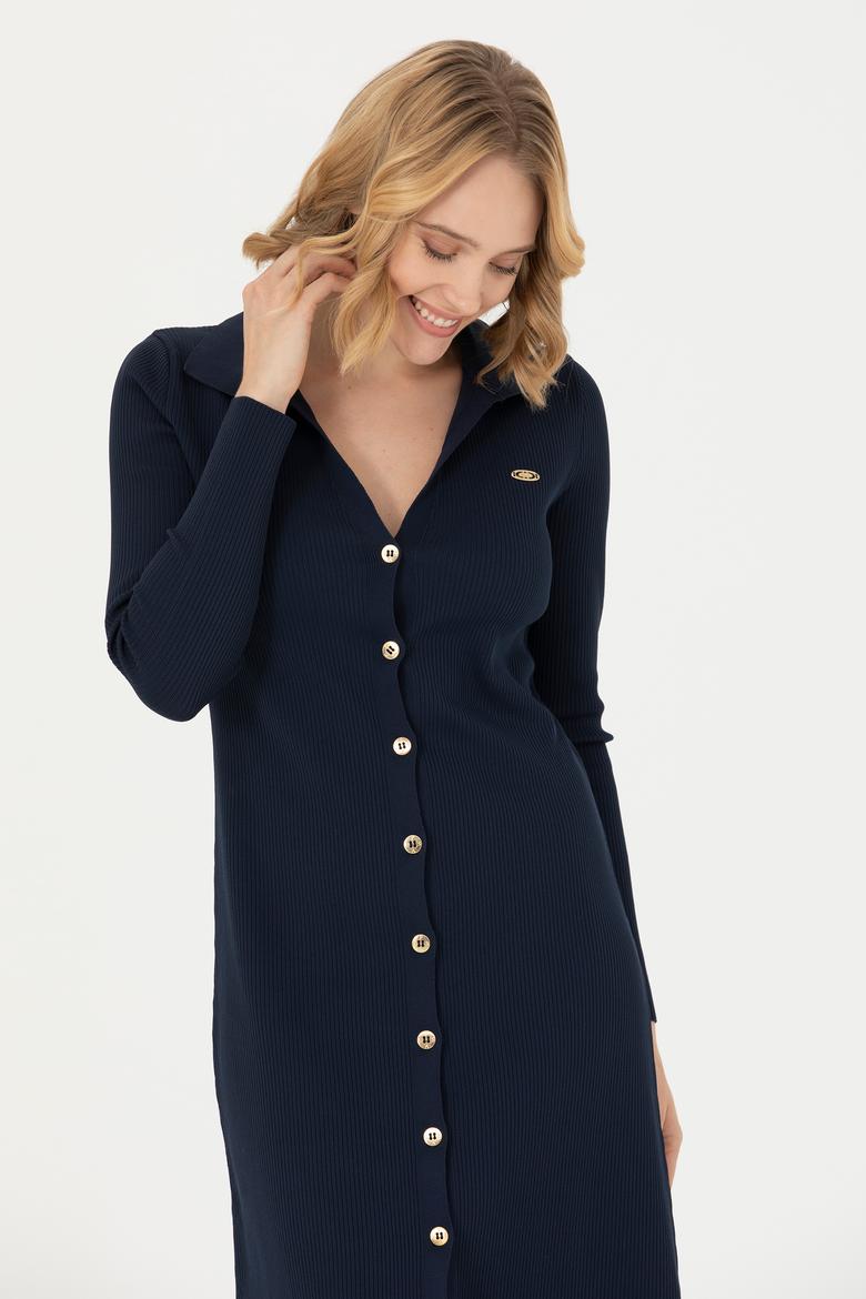Kadın Lacivert Triko Elbise - 50270456015