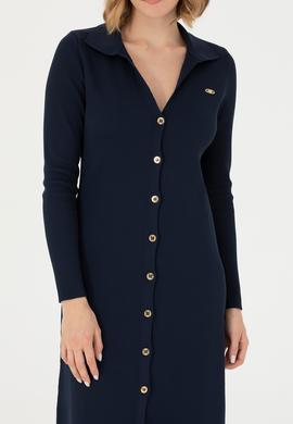 Kadın Lacivert Triko Elbise - 50270456015