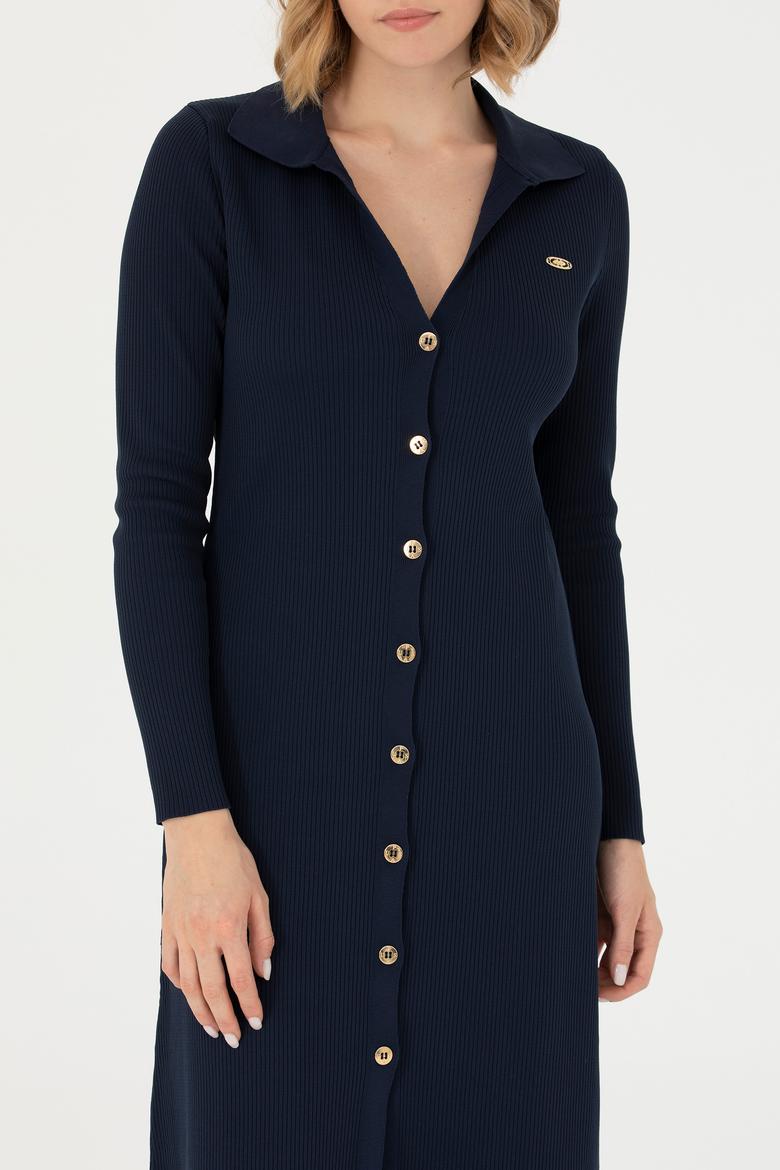 Kadın Lacivert Triko Elbise - 50270456015