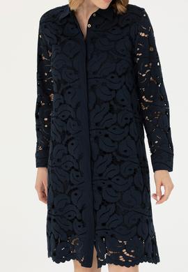 Kadın Lacivert Dokuma Elbise - 50271176005