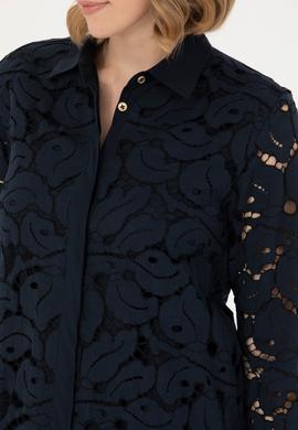 Kadın Lacivert Dokuma Elbise - 50271176005