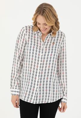 Kadın Ekru Uzun Kollu Gömlek - 50272925010