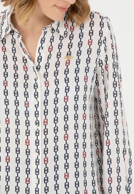 Kadın Ekru Uzun Kollu Gömlek - 50272925010