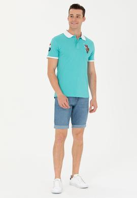 Erkek Mint Basic Polo Yaka Tişört - 50263005092