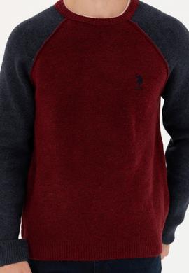 Erkek Bordo Kazak - 50271049001