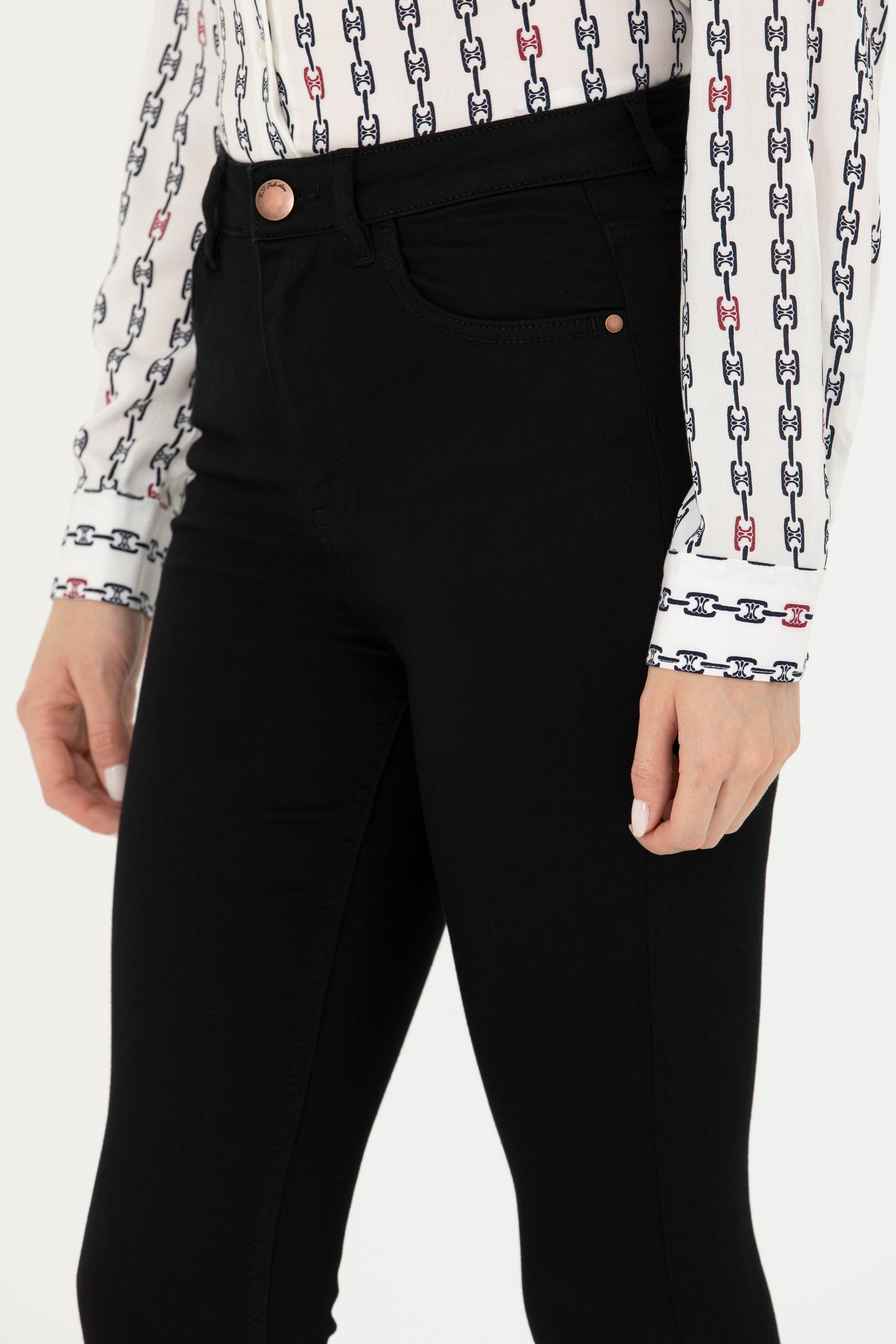 Kadın Siyah Jean Pantolon - Image 6