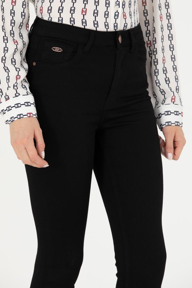 Kadın Siyah Jean Pantolon - 50272299002