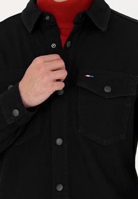 Erkek Siyah Jean Gömlek - 50276923001