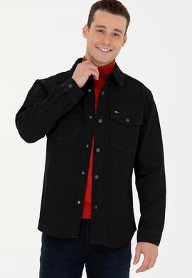 Erkek Siyah Jean Gömlek - 50276923001