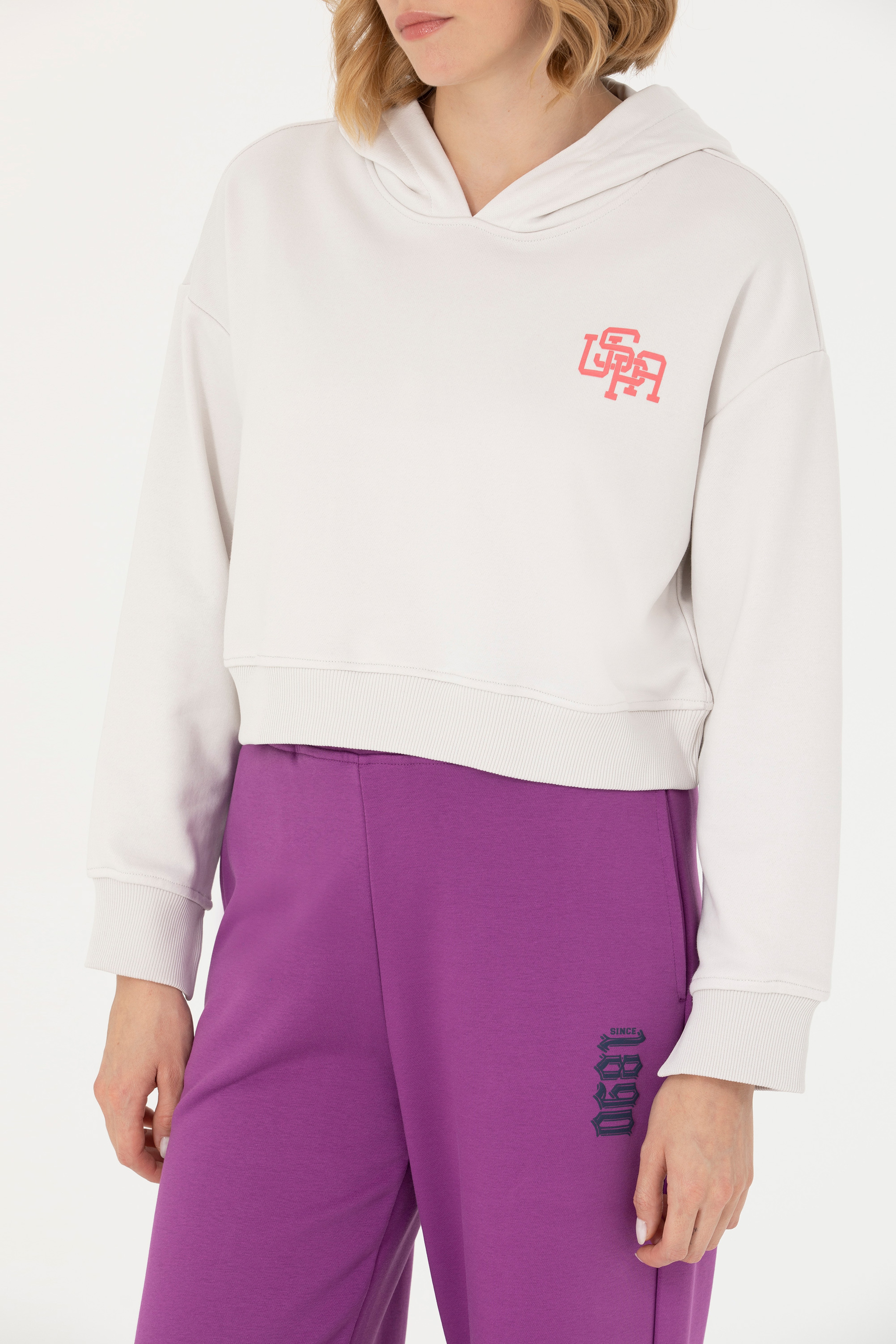 Kadın Taş Kapüşonlu Sweatshirt
