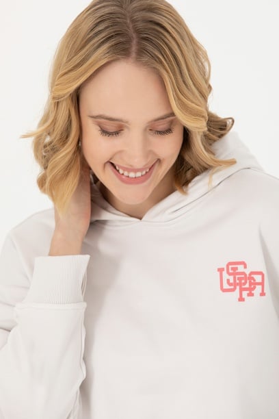 Kadın Taş Kapüşonlu Sweatshirt