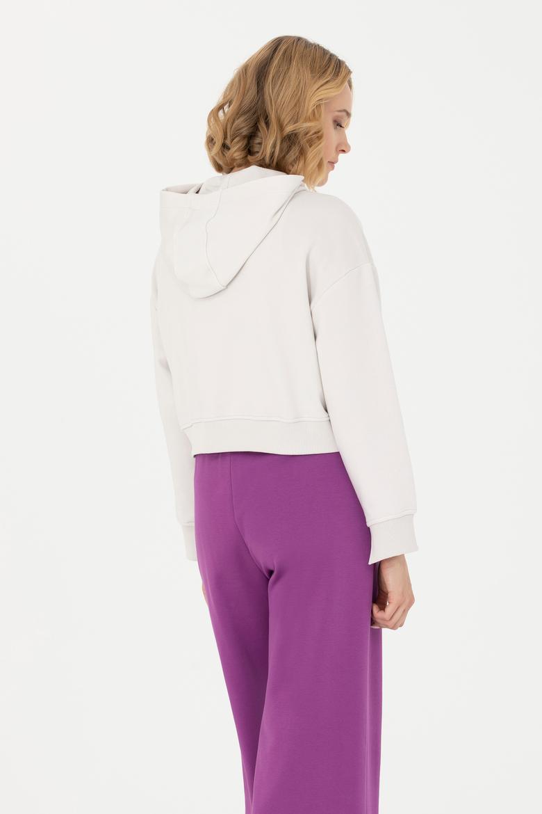 Kadın Taş Kapüşonlu Sweatshirt - 50279848020