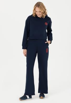 Kadın Lacivert Kapüşonlu Sweatshirt - 50279848031