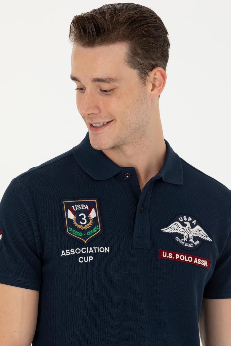 Erkek Lacivert Polo Yaka Tişört - 50270856003