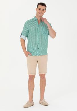 Erkek Yeşil Uzun Kollu Gömlek - 50263586037