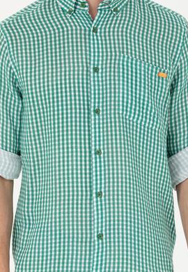 Erkek Yeşil Uzun Kollu Gömlek - 50263586037