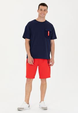 Erkek Kırmızı Örme Şort - 50263256070