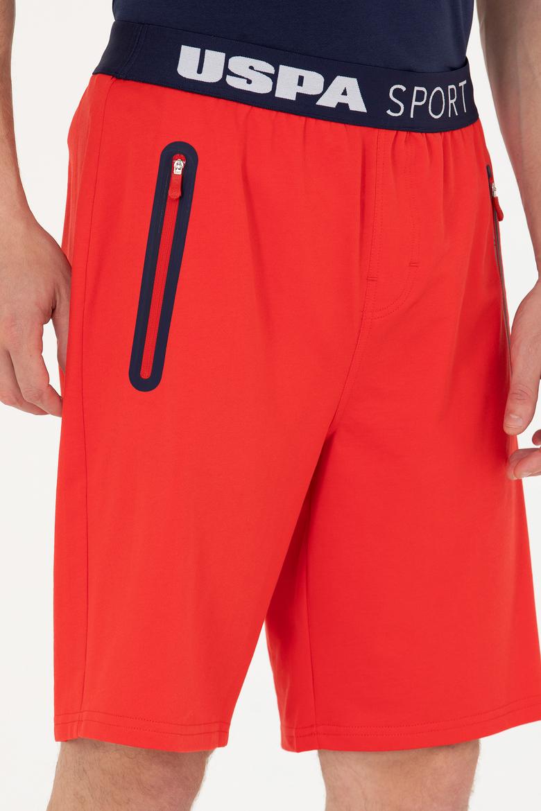 Erkek Kırmızı Örme Şort - 50263256070