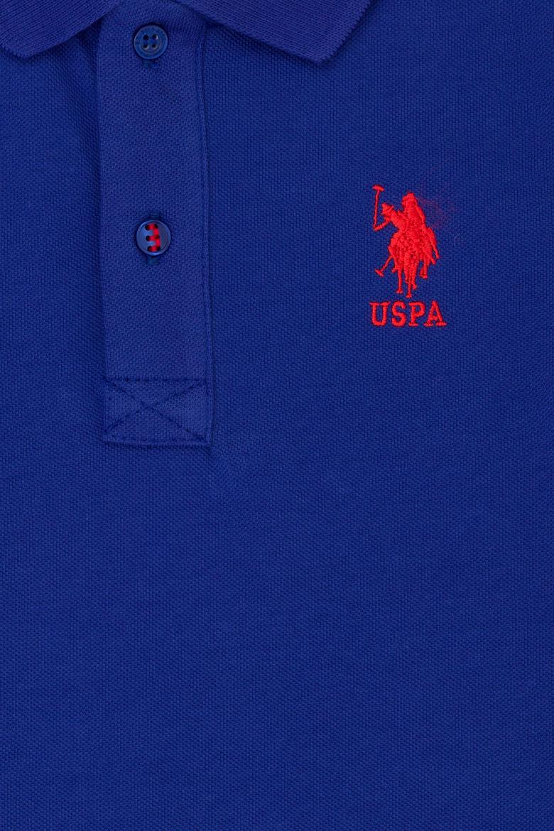 Erkek Çocuk Mavi Basic Polo Yaka Tişört - 50262958426