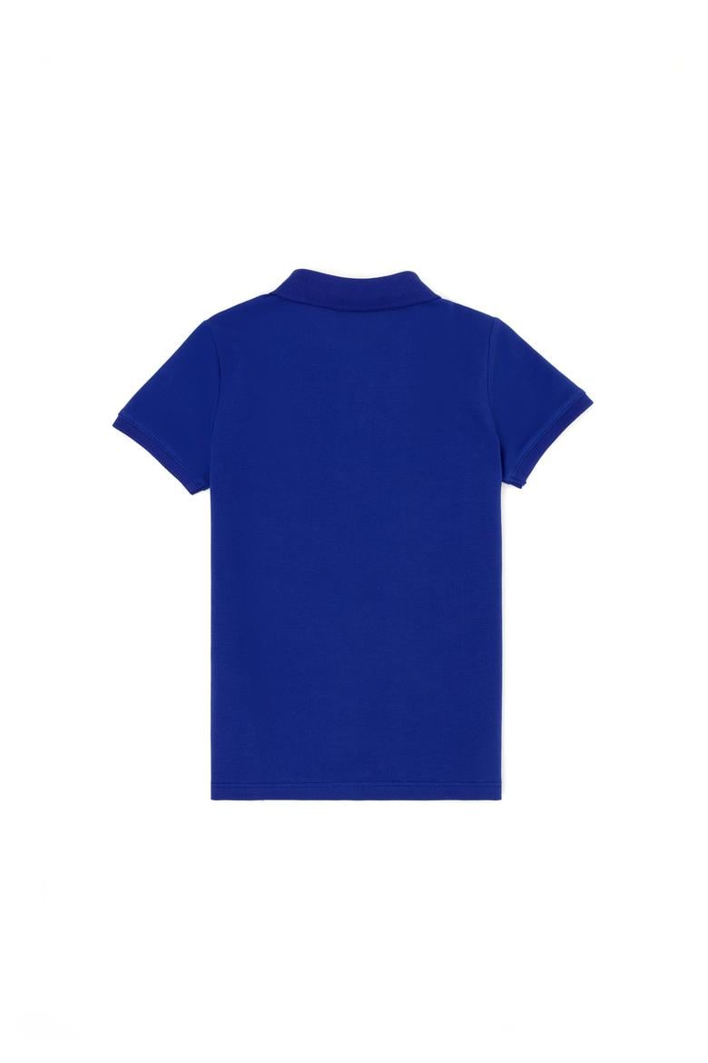 Erkek Çocuk Mavi Basic Polo Yaka Tişört - 50262958426