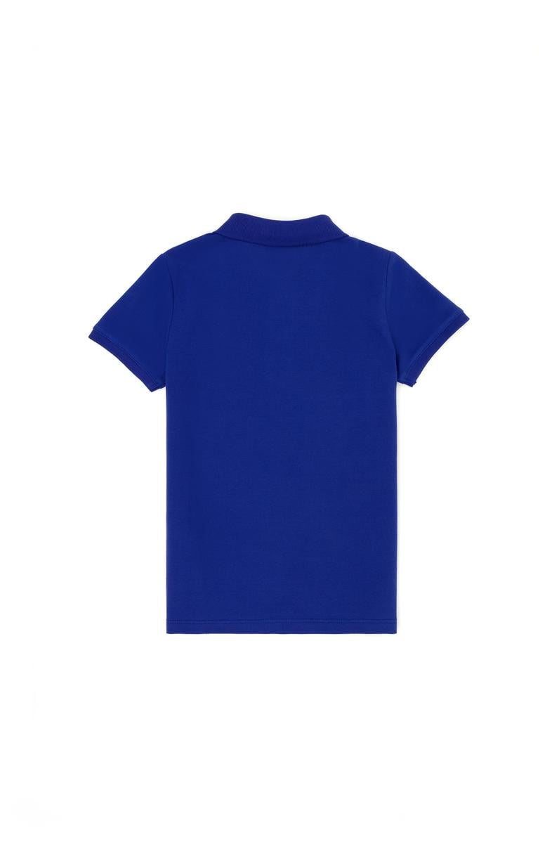 Erkek Çocuk Mavi Basic Polo Yaka Tişört