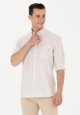 Erkek Kareli Taş Gömlek - 50264415027