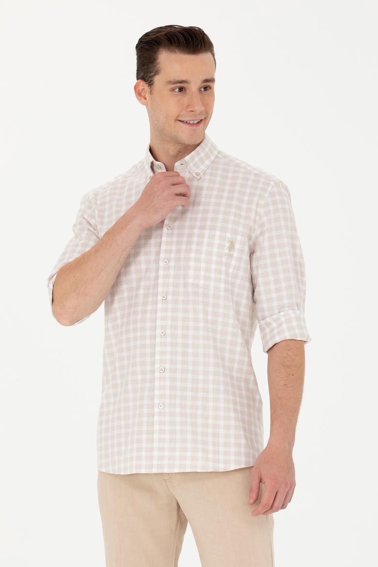 Erkek Kareli Taş Gömlek