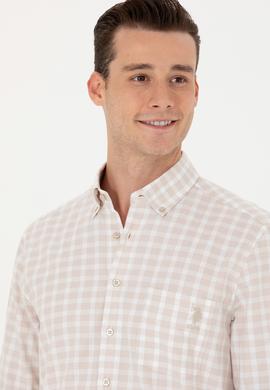 Erkek Kareli Taş Gömlek - 50264415027