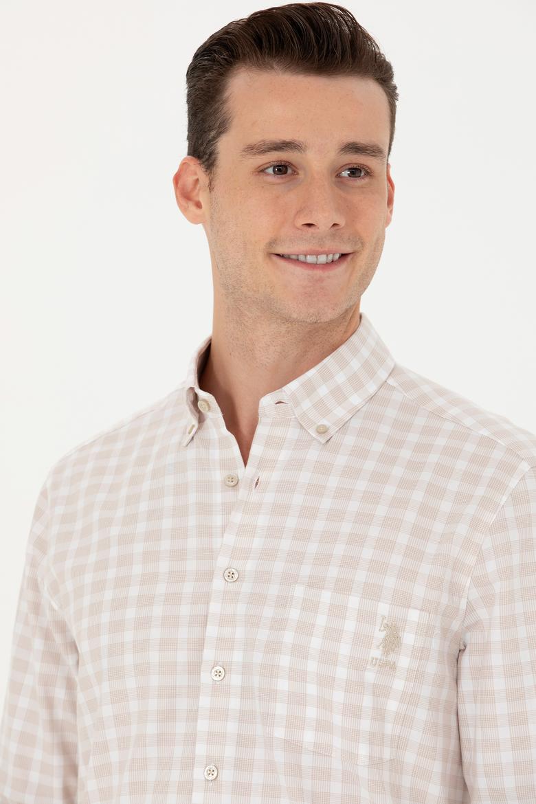 Erkek Kareli Taş Gömlek - 50264415027