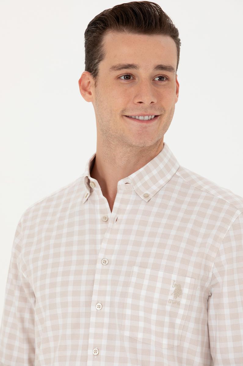 Erkek Kareli Taş Gömlek