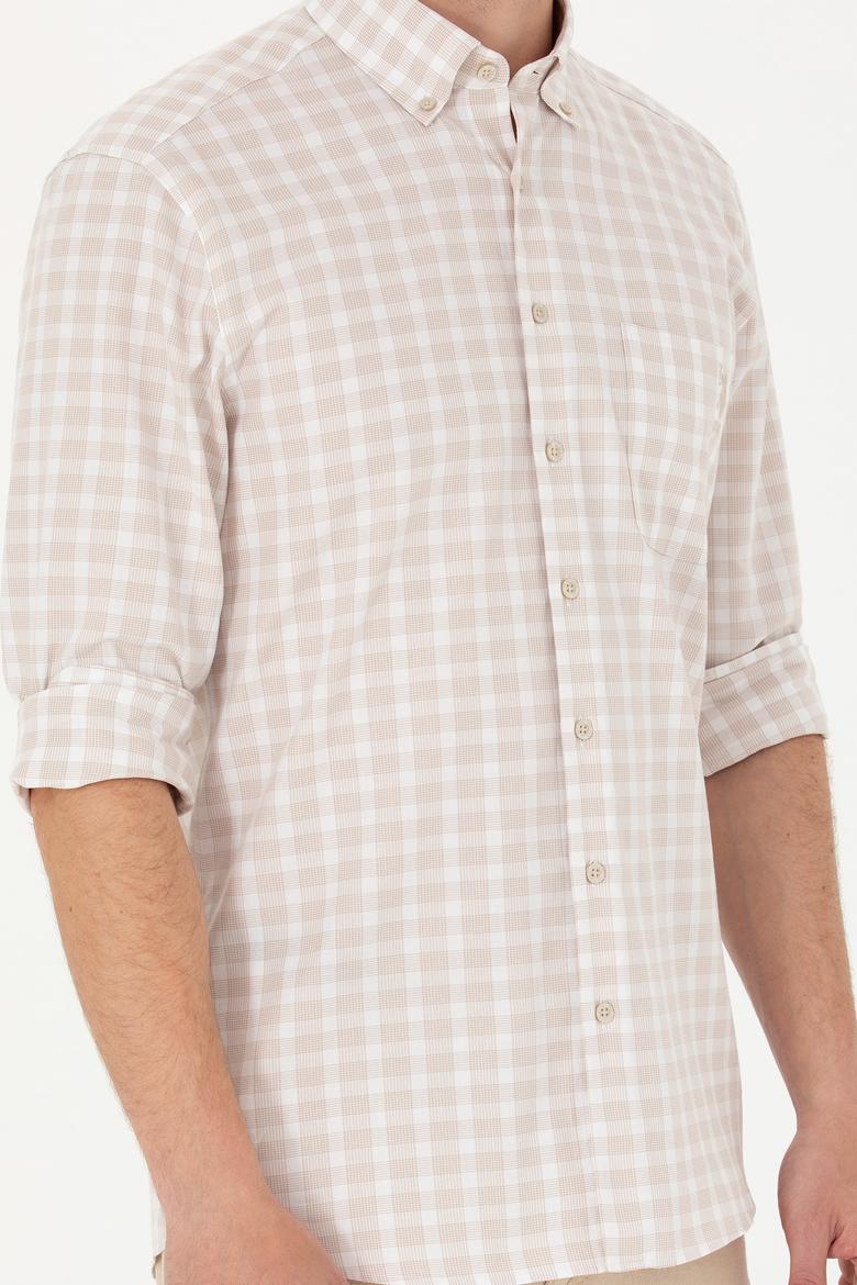 Erkek Kareli Taş Gömlek - 50264415027