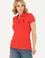 Kadın Kırmızı Basic Polo Yaka Tişört
