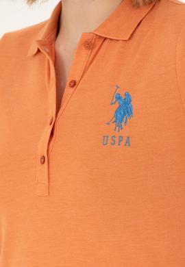 Kadın Kiremit Basic Polo Yaka Tişört - 50262695153