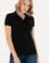 Kadın Siyah Polo Yaka Tişört