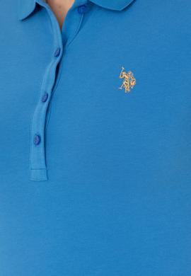 Kadın Saks Polo Yaka Tişört - 50262716255