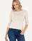 Kadın Krem Kayık Yaka Sweatshirt