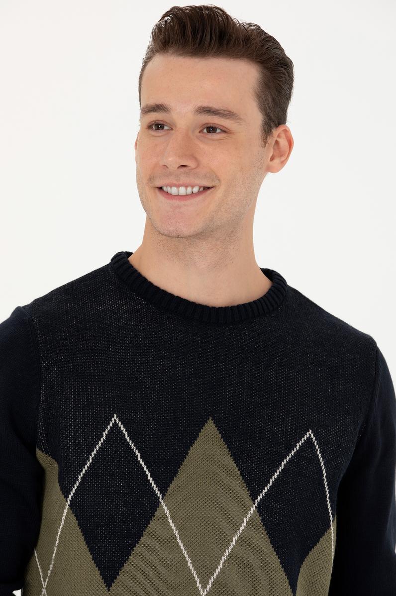 Erkek Lacivert Kazak