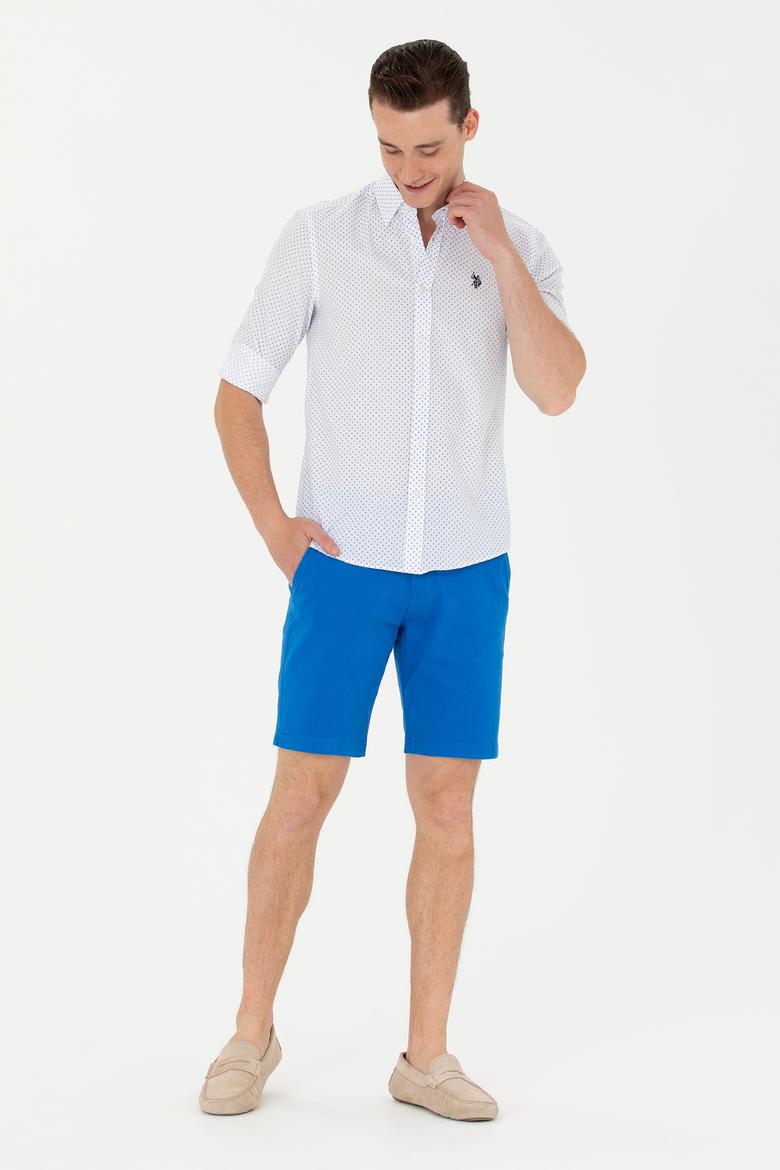 Erkek Saks Dokuma Şort