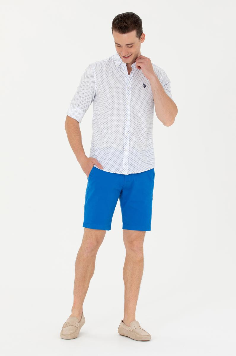 Erkek Saks Dokuma Şort