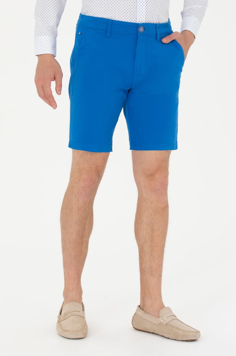 Erkek Saks Dokuma Şort