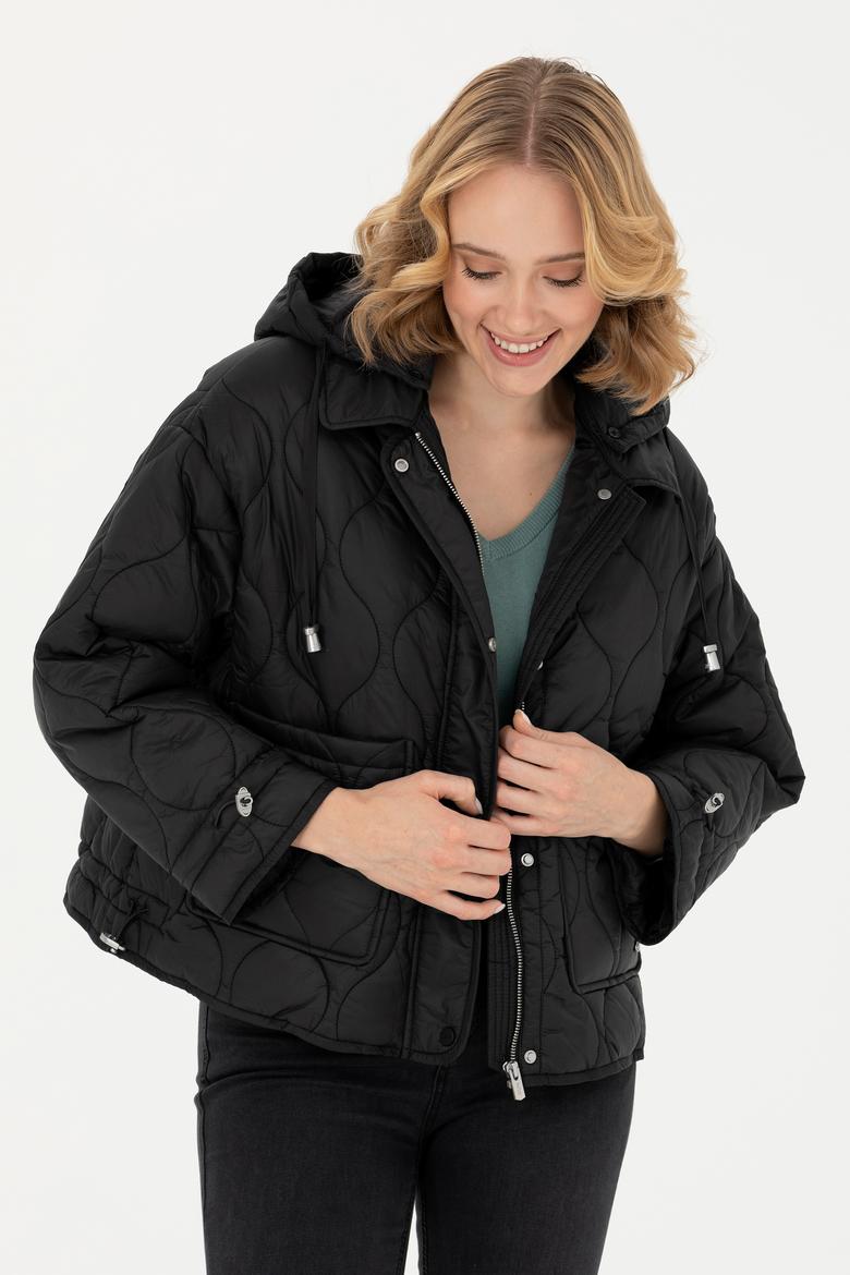 Kadın Siyah Mont - 50271335020