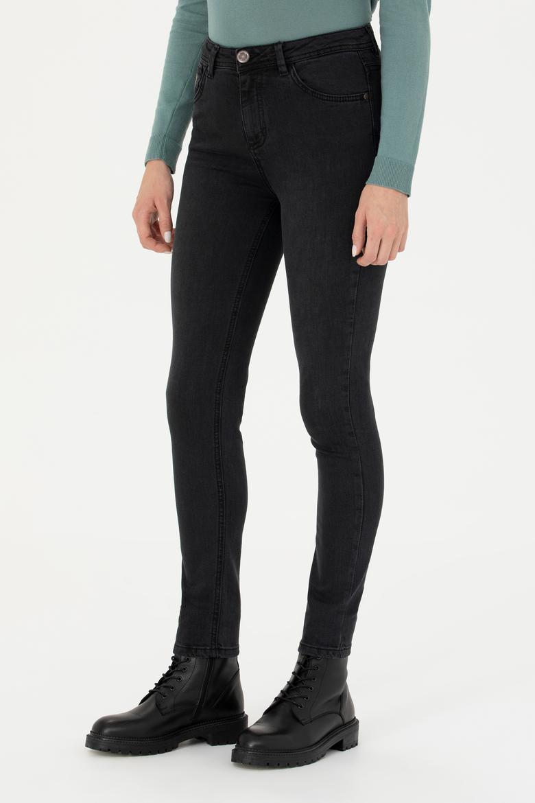Kadın Siyah Skinny Fit Jean Pantolon - 50277124002