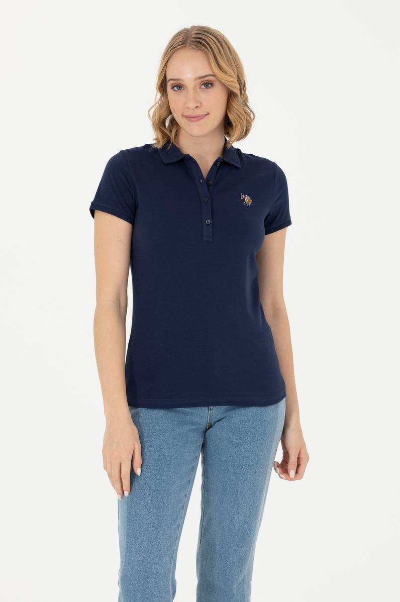 Kadın Lacivert Polo Yaka Tişört