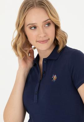 Kadın Lacivert Polo Yaka Tişört - 50262715010