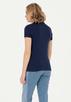 Kadın Lacivert Polo Yaka Tişört - 50262715010