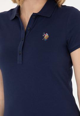 Kadın Lacivert Polo Yaka Tişört - 50262715010